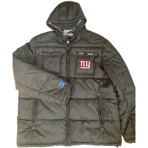 NFL Proline NY GIANTS Black Puffer Jacket Size XXL Excellent Condition